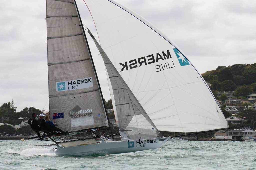 Maersk - 18ft skiff Nationals - Day 1, January 19, 2013 © Richard Gladwell www.photosport.co.nz